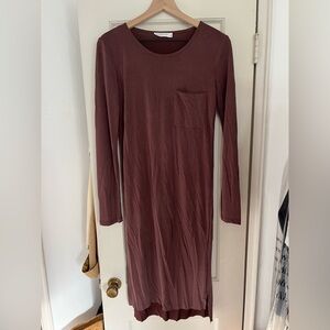 Double Zero - Excuse Me I Have To Go Be Awesome - Size M - Pink Midi Dress